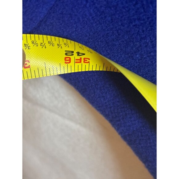 Vintage American Legend Blue Wool Cape Coat With Button Closure - Picture 5 of 10